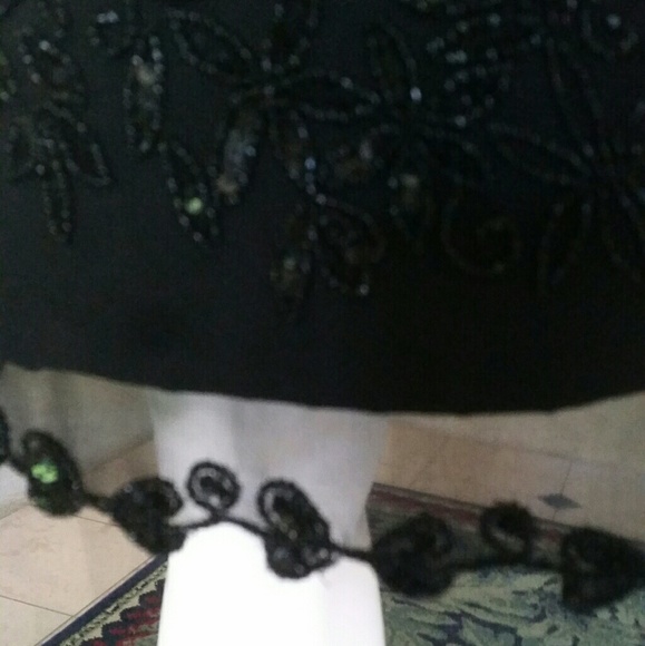 Papell Boutique Black Cocktail Dress - Picture 7 of 8